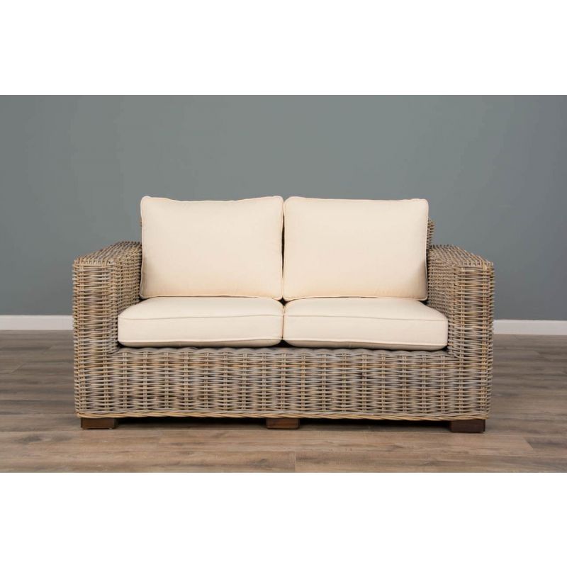 Java Natural Wicker 2 or 3 Seat Sofa