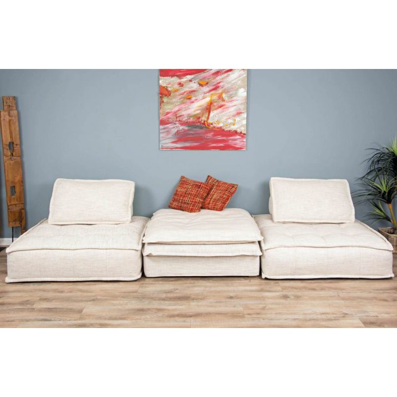 3 Piece Eazy Element Sofa and Ottoman Set