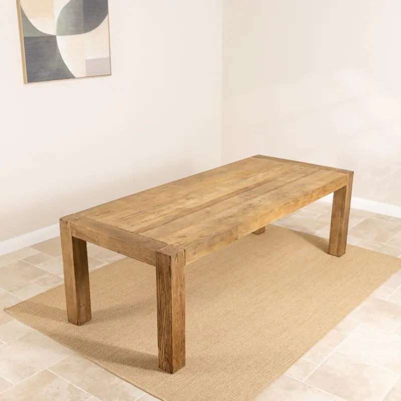 2.4m Reclaimed Elm Chunky Style Dining Table 2.4m Reclaimed Elm Chunky Style Dining Table