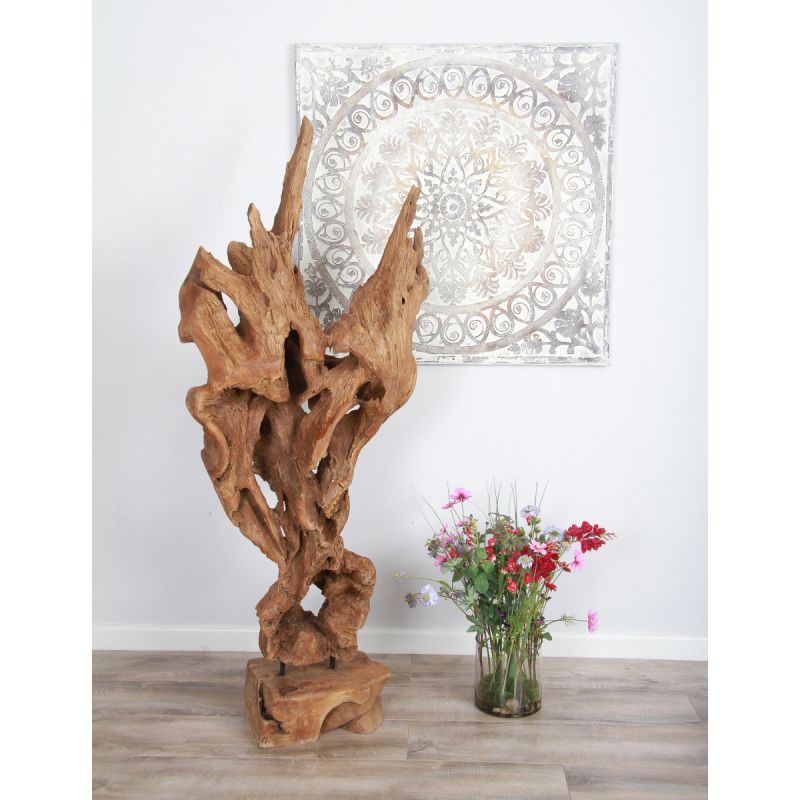 Reclaimed Teak Root Sculpture - Large