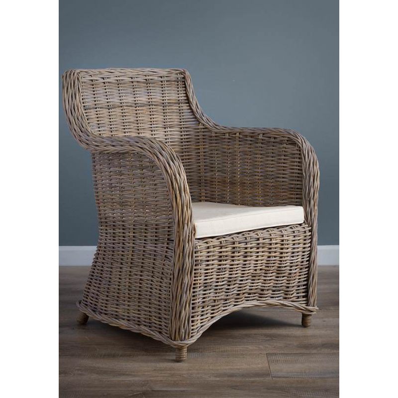 Isabella wicker armchair