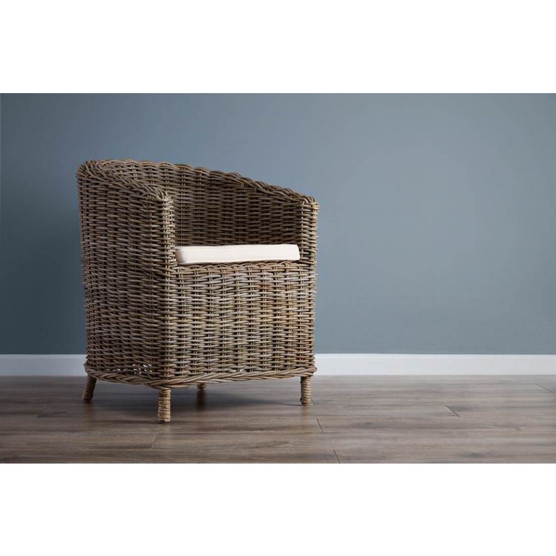 Riva Natural Wicker Tub Armchair