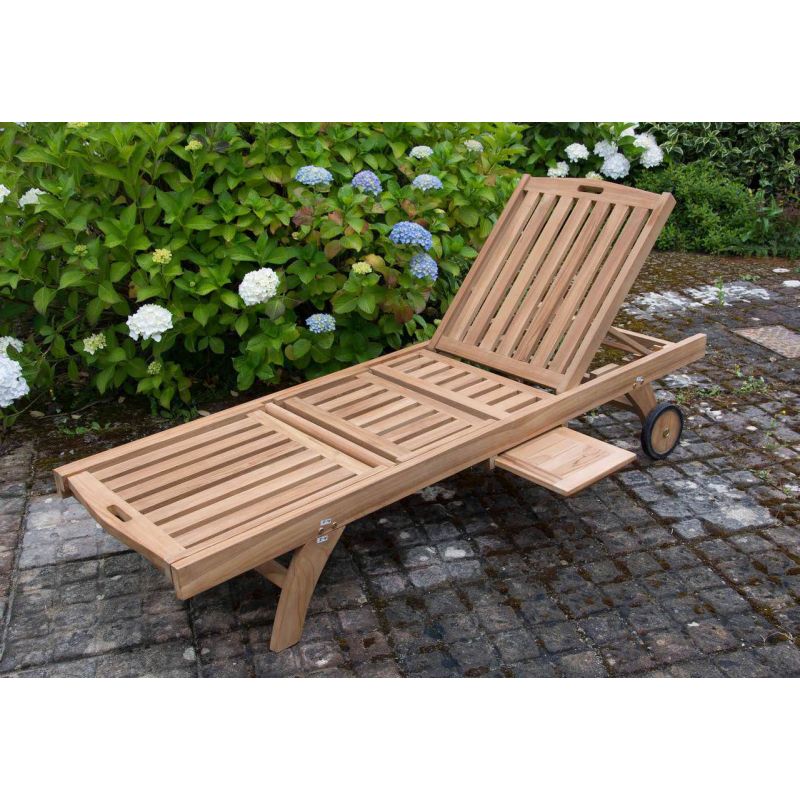 Luxury Richmond Teak Sun Lounger