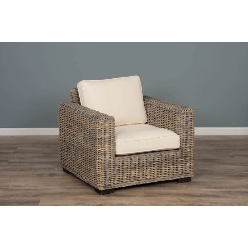 Java Natural Wicker Sofa Chair