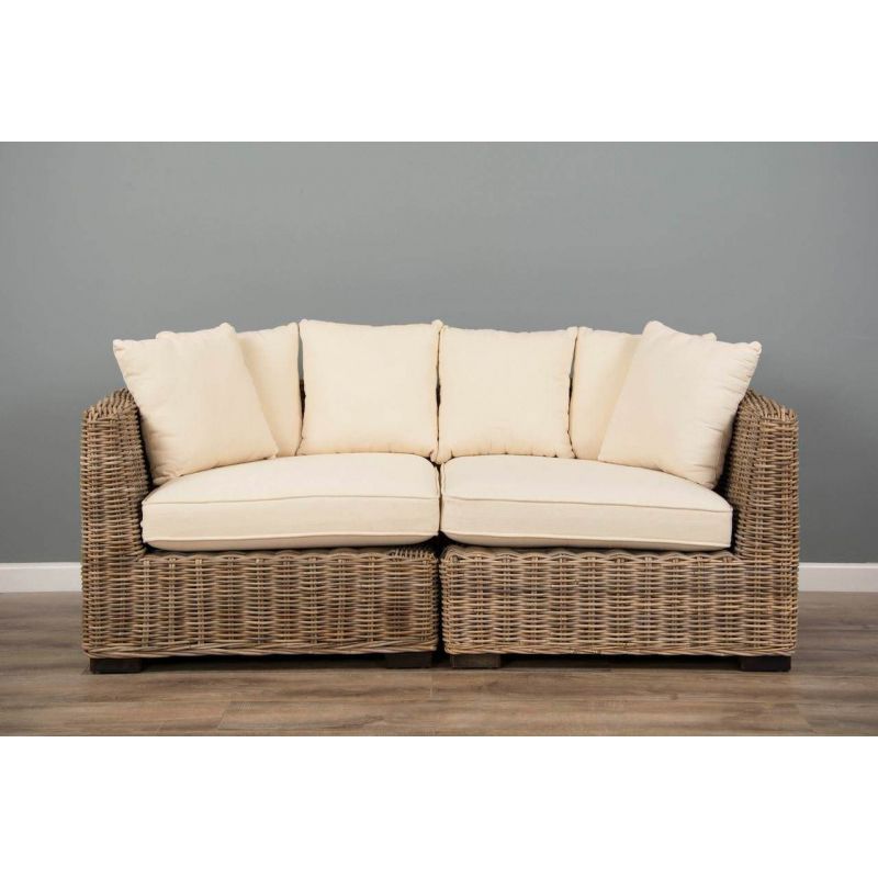 Puri Natural Wicker 2 Sectional Sofa