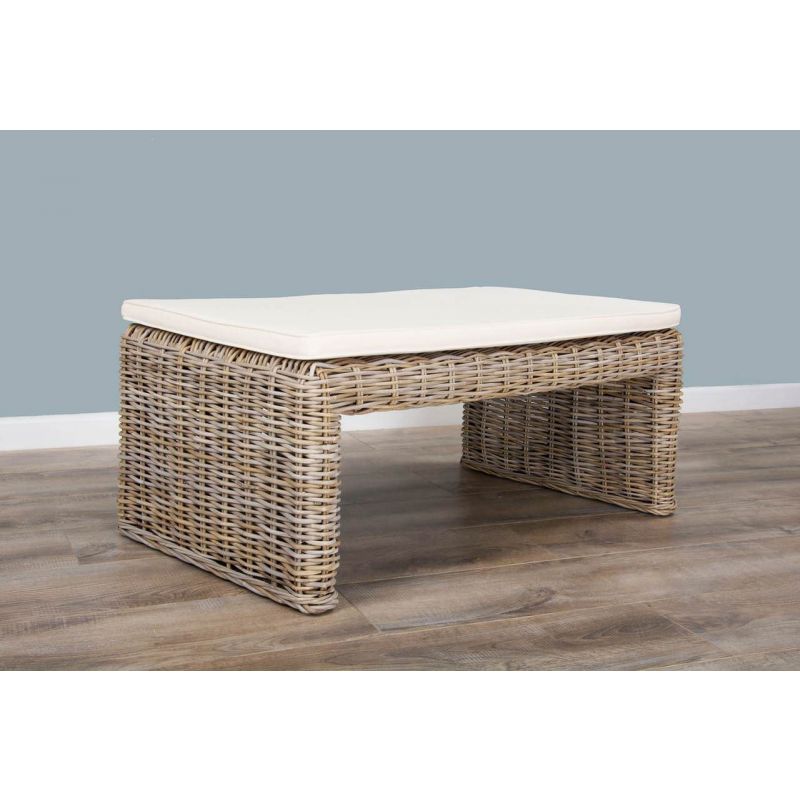 100cm Natural Wicker Zara Footstool