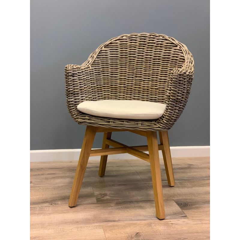 Scandi Natural Wicker Armchair