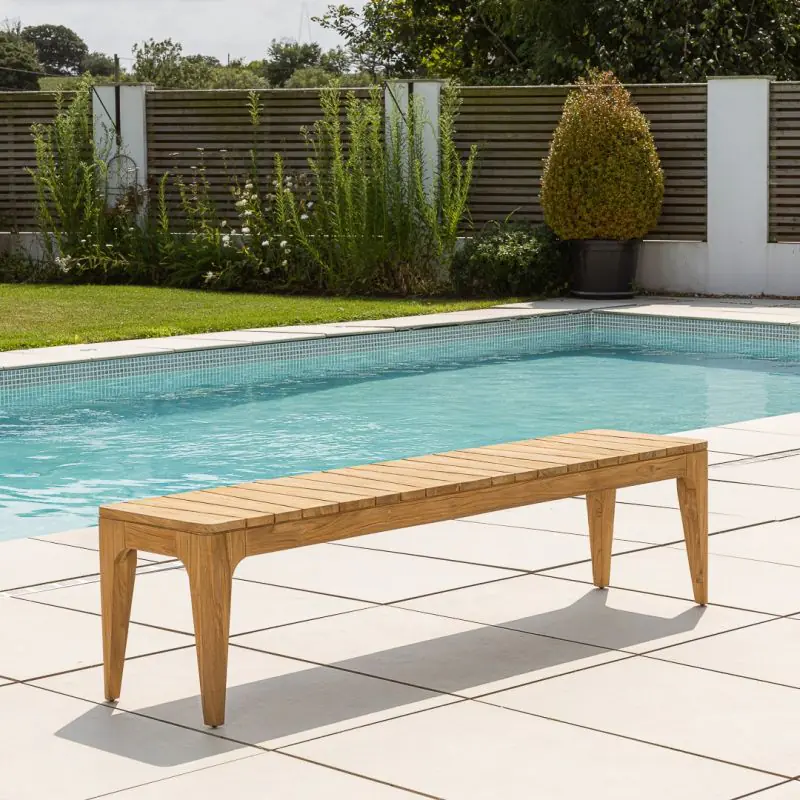 1.8m Reclaimed Teak Oasis Outdoor Dining Bench
