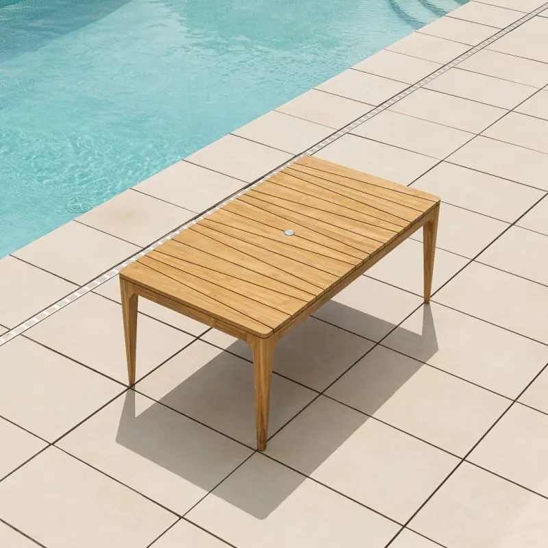 1.8m Reclaimed Teak Oasis Outdoor Dining Table