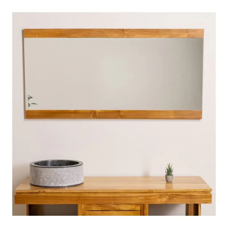 Oasis Contemporary Teak Mirror
