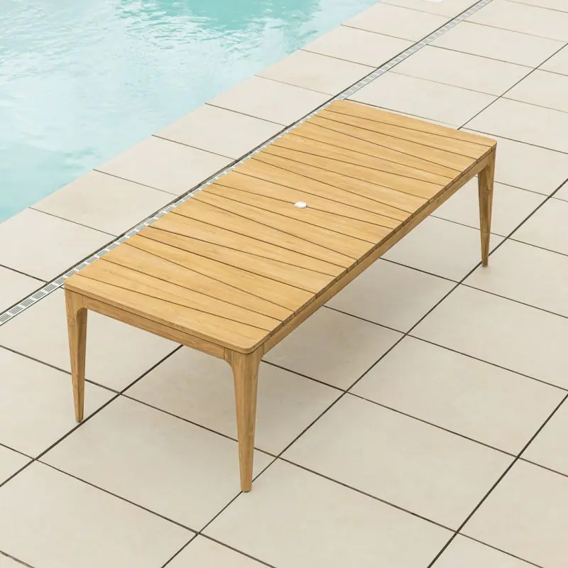 2.4m Reclaimed Teak Oasis Outdoor Dining Table