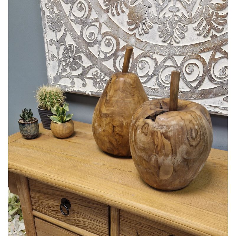 Reclaimed Teak Root Apple & Pear