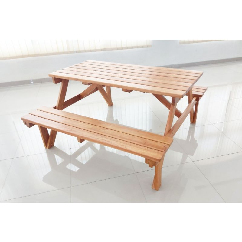 Teak A-Frame Picnic Bench