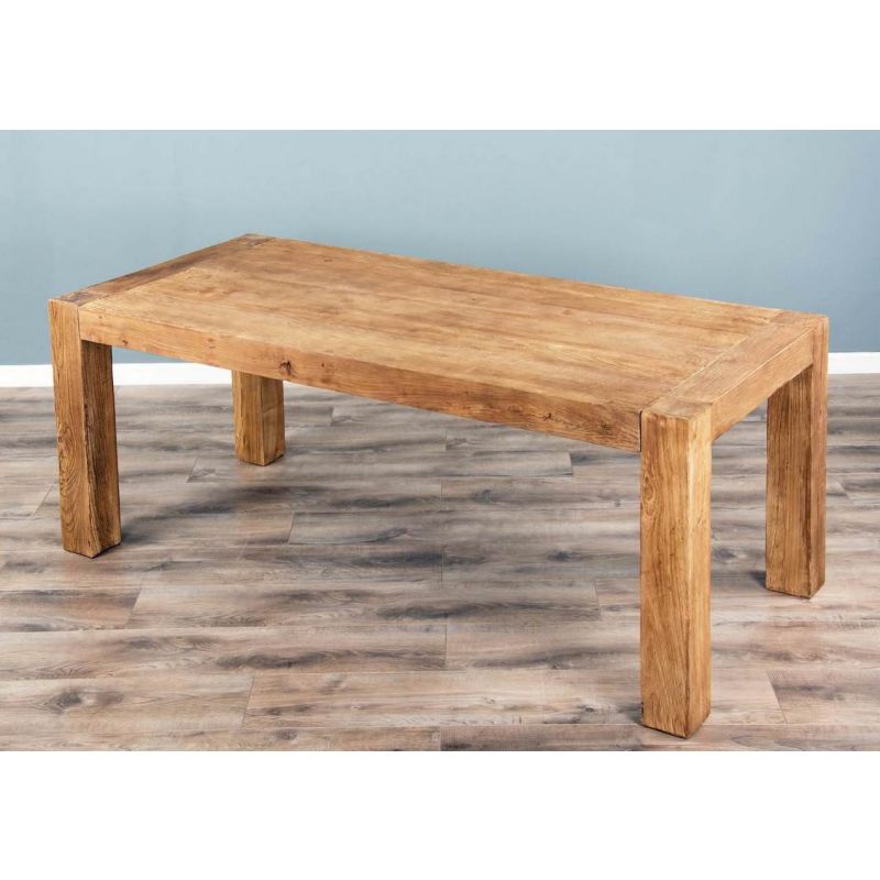 1.8m Reclaimed Elm Chunky Style Dining Table