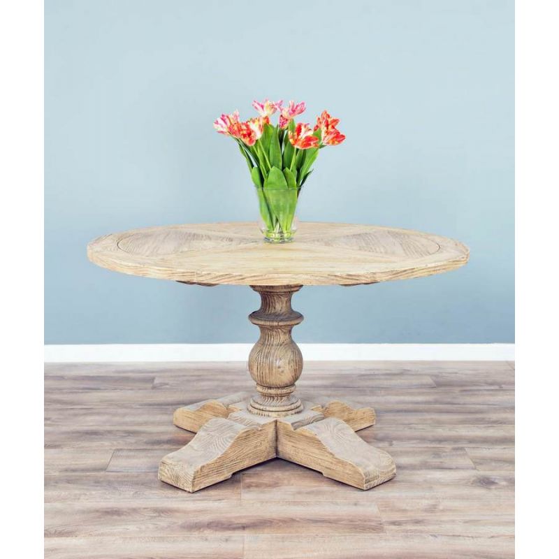 1.3m Farmhouse Pedestal Dining Table