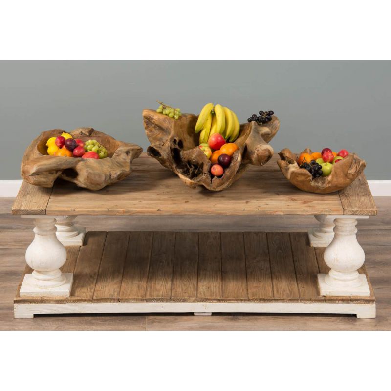 Reclaimed Teak Root Fruit Bowl