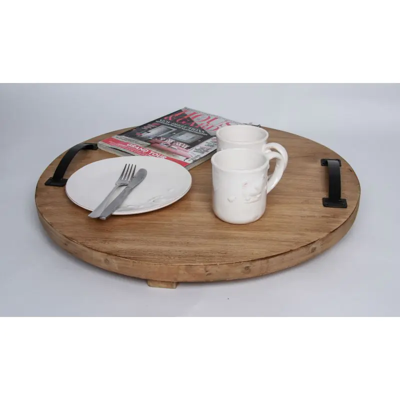 Reclaimed Teak Urban Fusion Serving Tray - Circular