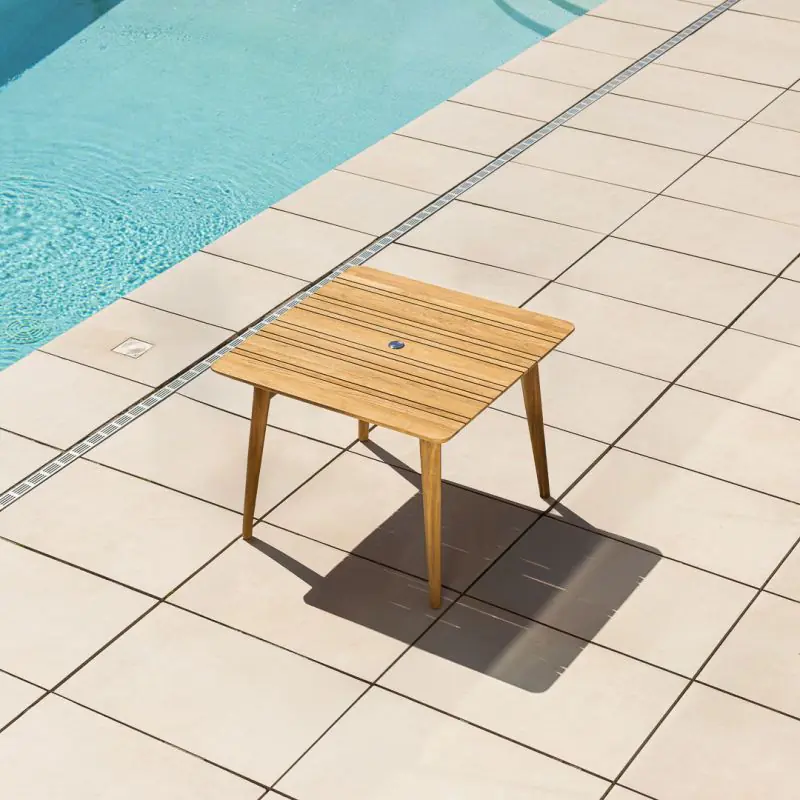 1m Reclaimed Teak Savannah Outdoor Dining Table