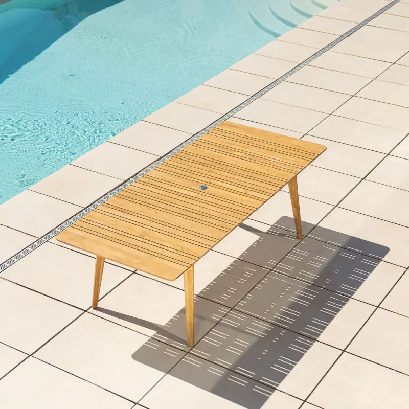 2.2m Reclaimed Teak Savannah Outdoor Dining Table