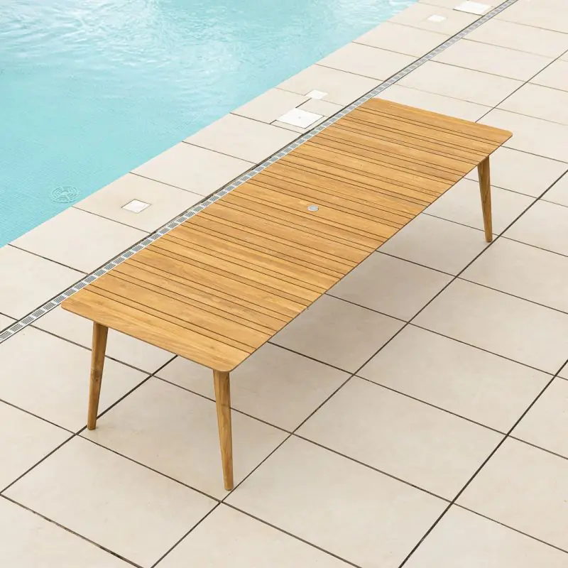 3m Reclaimed Teak Savannah Outdoor Dining Table