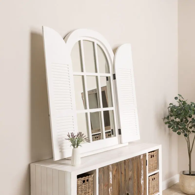 Shabby Chic Window Shutter Mirror Shabby Chic Window Shutter Mirror