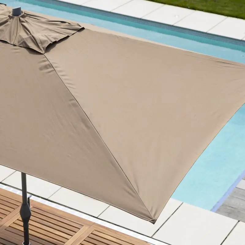 3m x 2m Rectangular Aluminium Crank & Tilt Parasol