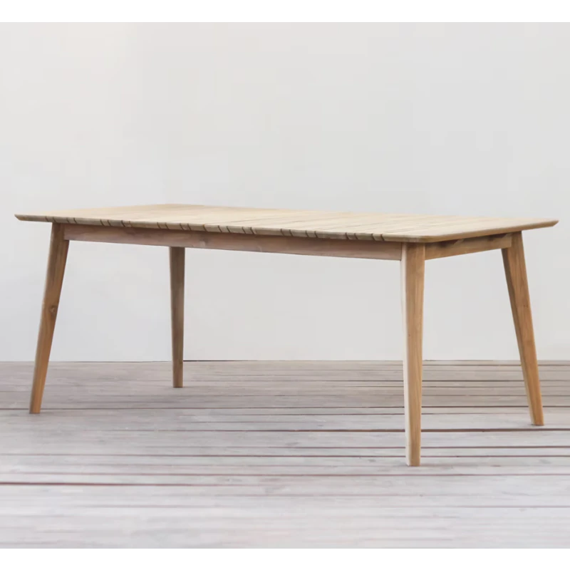1m x 1.8m-2.3m Reclaimed Teak Extending Savannah Outdoor Dining Table