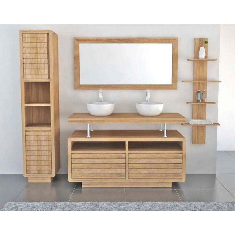Vogue Teak Washstand with Two Drawers - 105cm X 80cm 