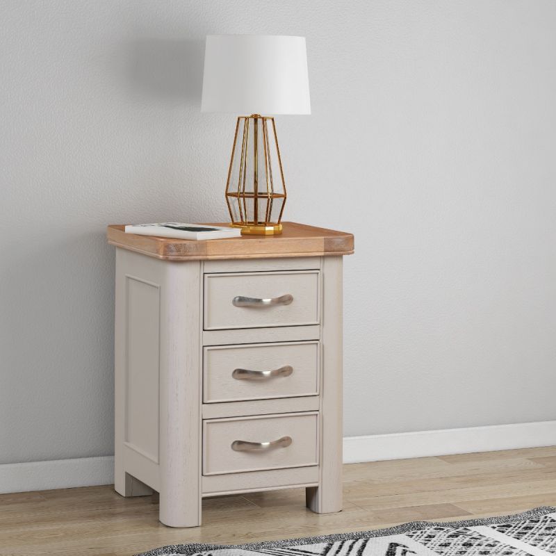 Eden 3 Drawer Bedside Cabinet