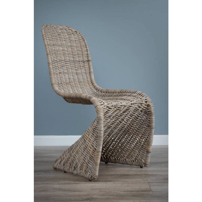 Sustainable Stacking Chair Zorro, Stacking Rattan Dining Chairs