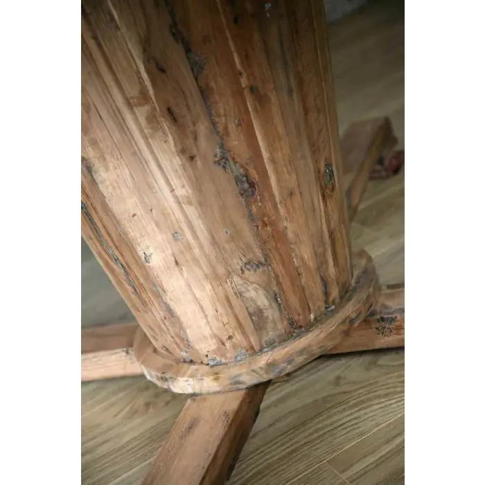 1.8m Reclaimed Teak Character Dining Table with 8 Latifa Chairs - 7