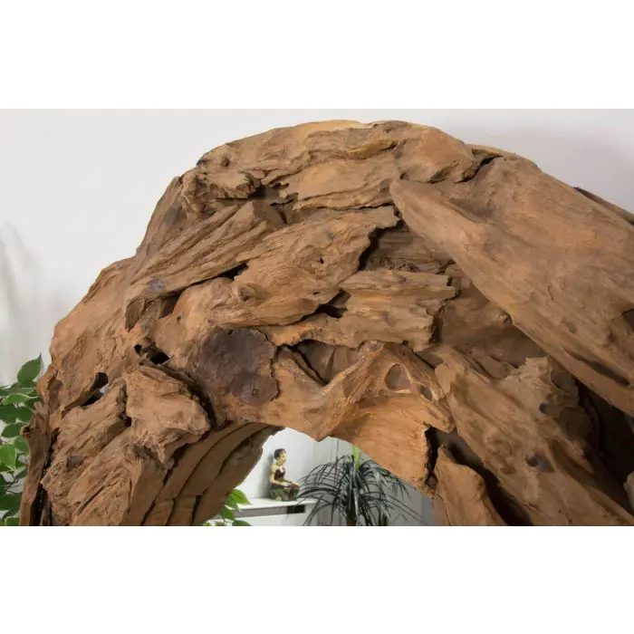 Reclaimed Teak Root Piece Circular Mirror - 4 Sizes - 1