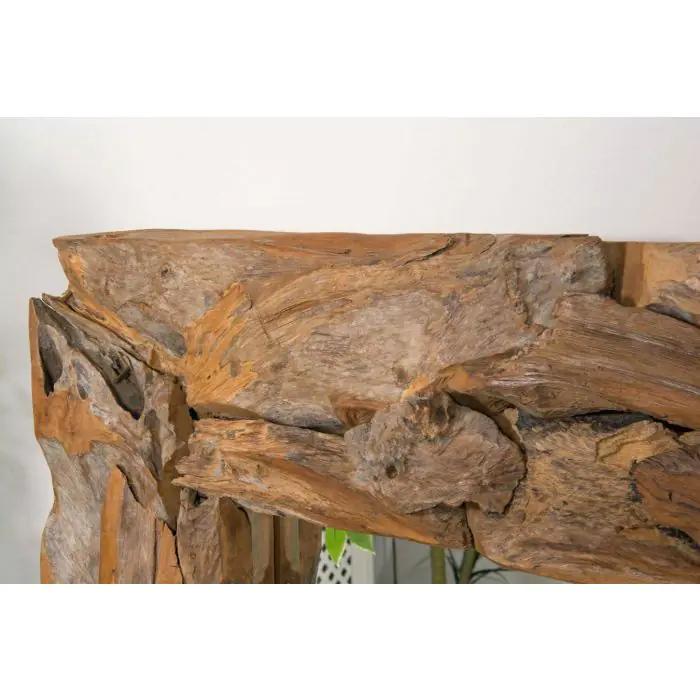 Reclaimed Teak Root Piece Square Mirror - 4 Sizes - 2