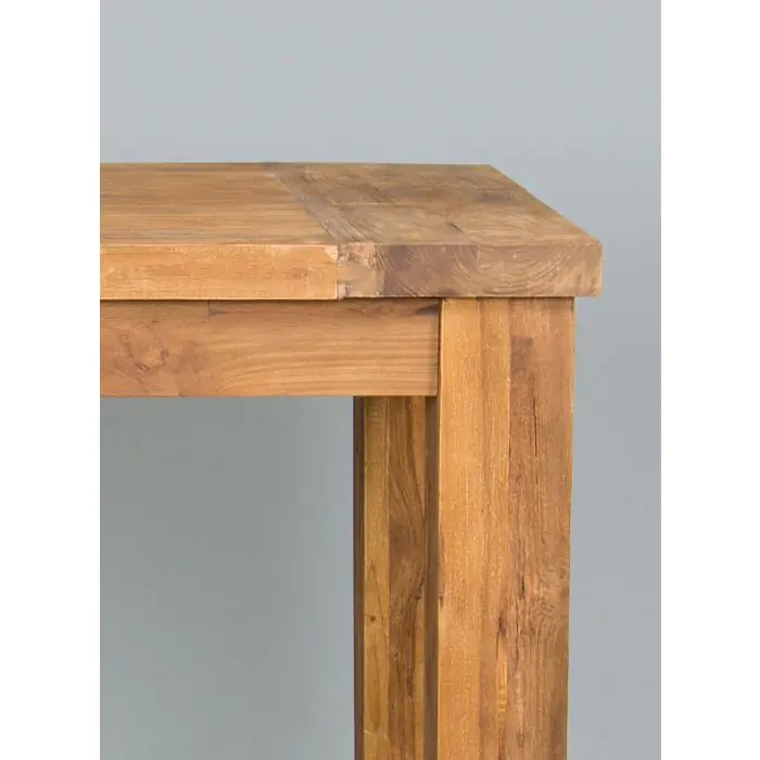 1.2m Reclaimed Teak Taplock Dining Table with 4 Santos Dining Chairs - 4