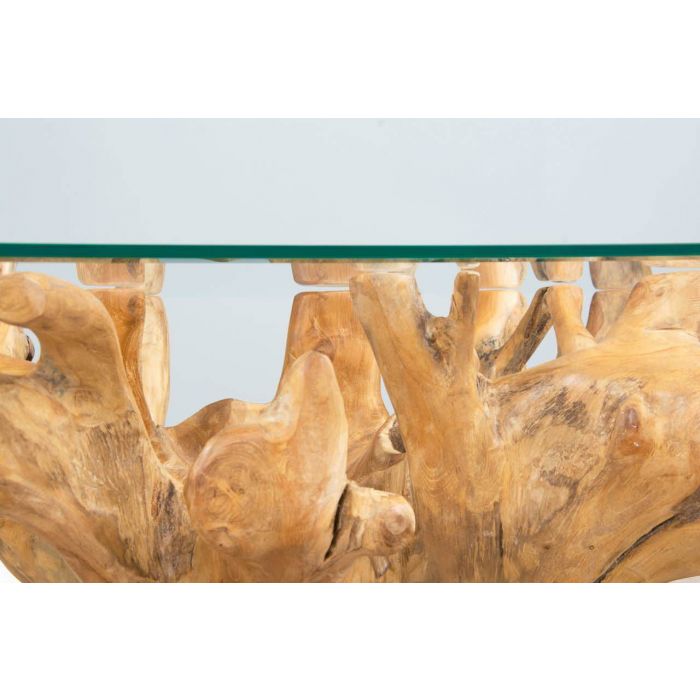 Teak Root Rectangular or Oval Coffee Table Sustainable Furniture