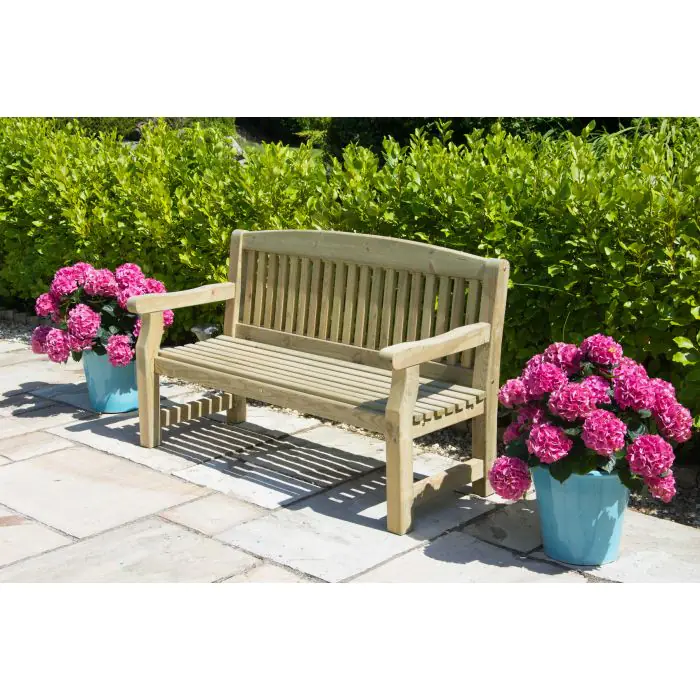 Sustainable Swedish Redwood Garden Bench - 1