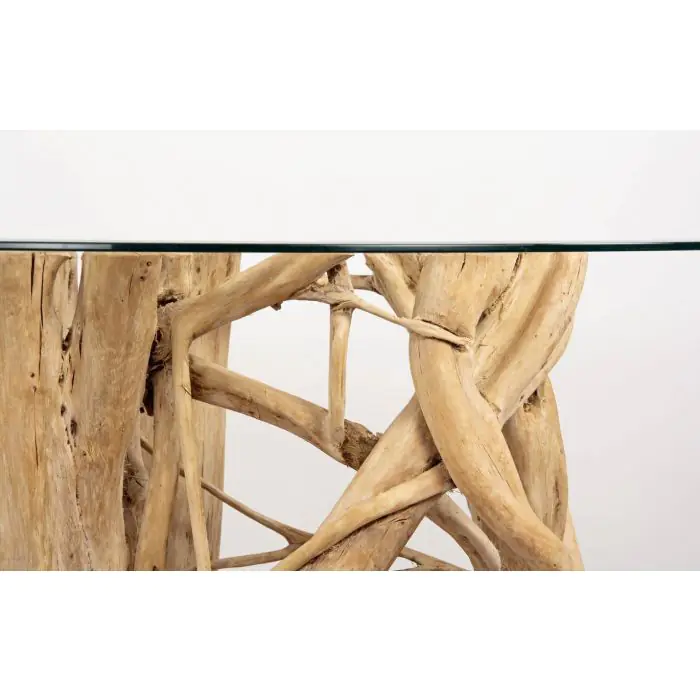 1.5m Java Root Circular Dining Table with 6 Latifa Chairs - 11