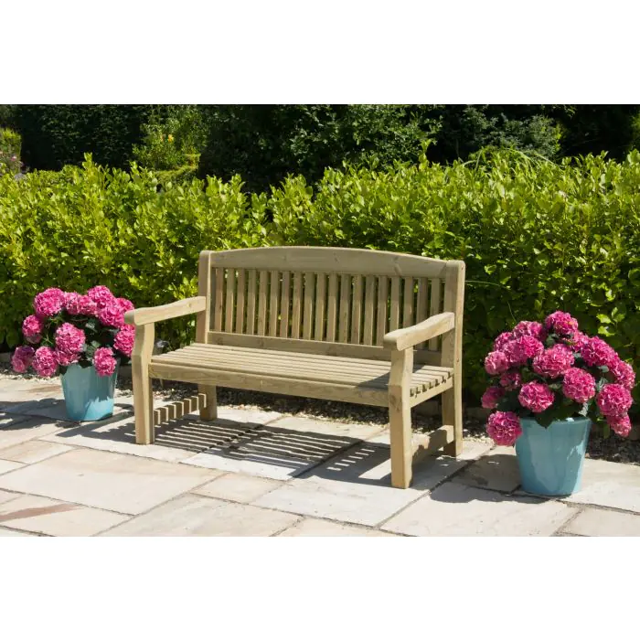 Sustainable Swedish Redwood Garden Bench - 5