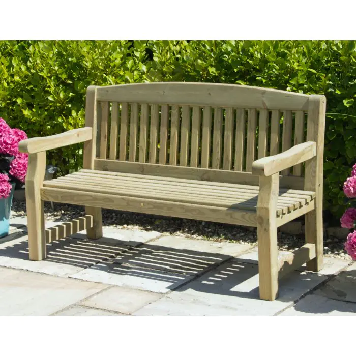 Sustainable Swedish Redwood Garden Bench - 4
