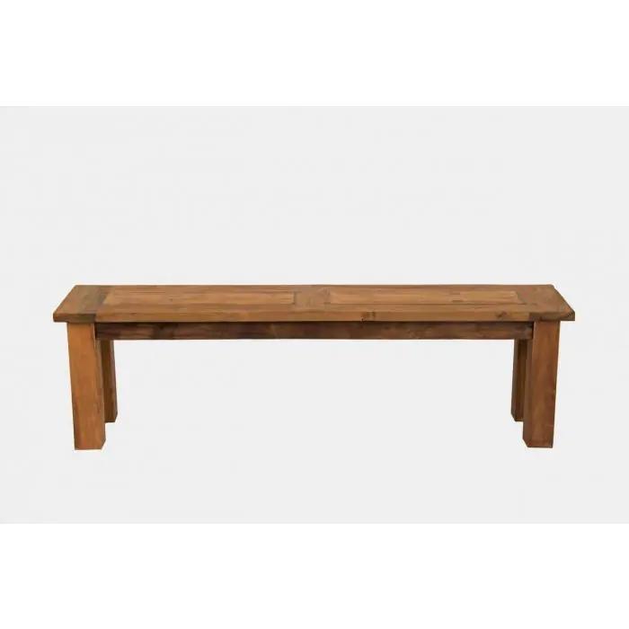 1.6m Reclaimed Teak Mexico Backless Bench - 8