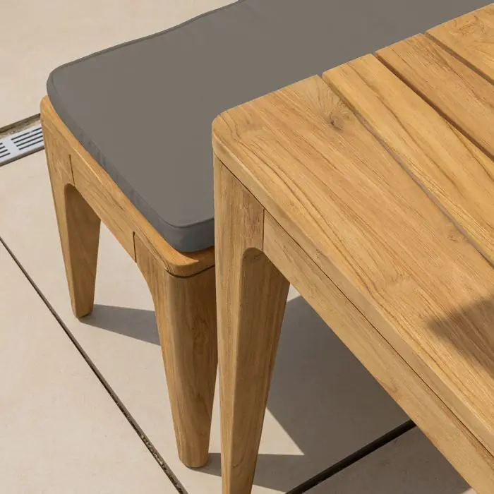 1.8m Reclaimed Teak Oasis Outdoor Dining Bench - 7