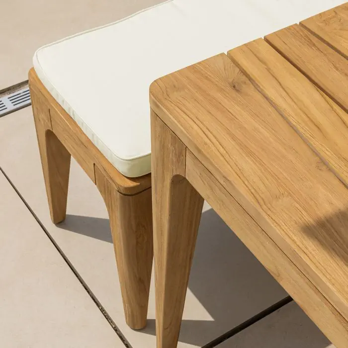1.8m Reclaimed Teak Oasis Outdoor Dining Bench - 8