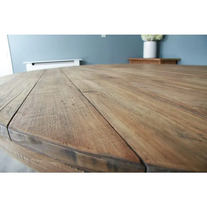 1.8m Reclaimed Teak Character Dining Table - 10