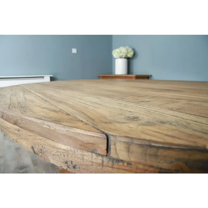 1.8m Reclaimed Teak Character Dining Table - 11