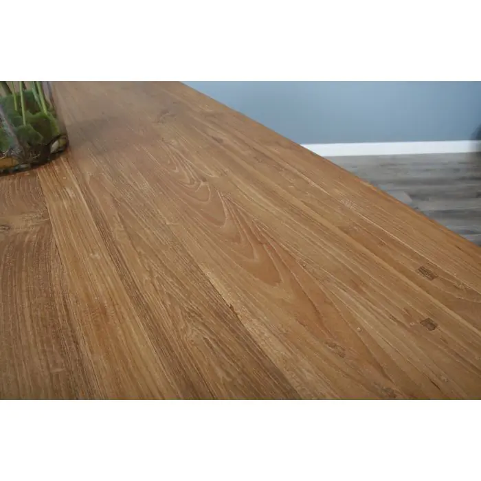 1.6m Reclaimed Teak Taplock Dining Table - 3