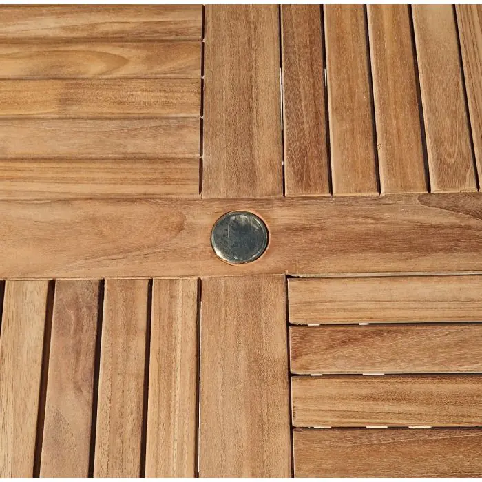 1m Teak Octagonal Folding Table - 3