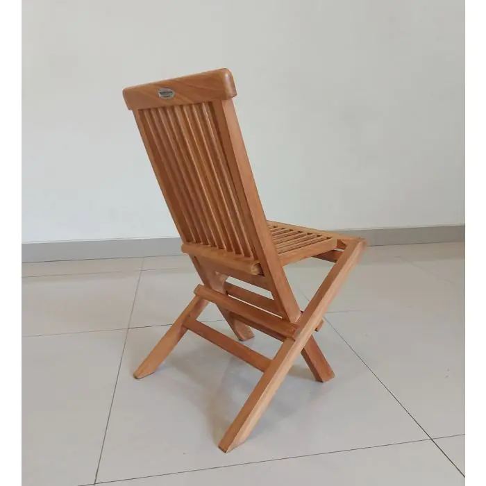 Children's Set of TWO Classic Teak Folding Chairs - 2