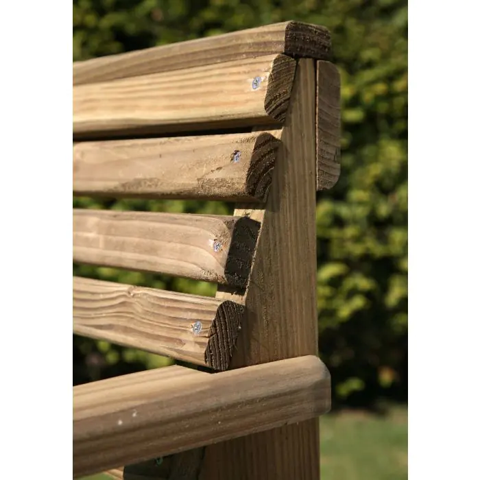 2.4m Douglas Fir Woodland Table with 6 Woodland Armchairs - 7