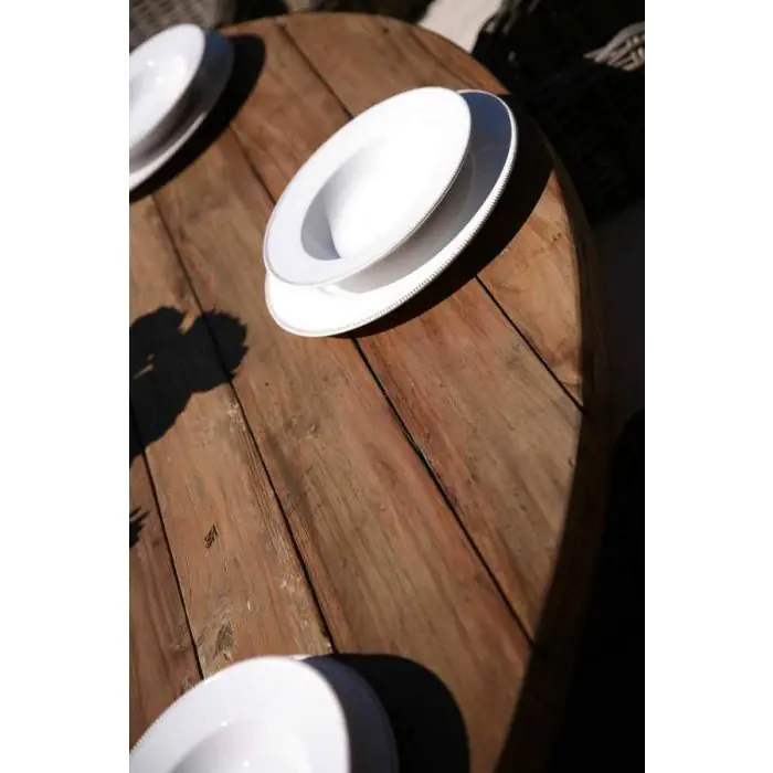 1.8m Reclaimed Teak Character Garden Table - 6