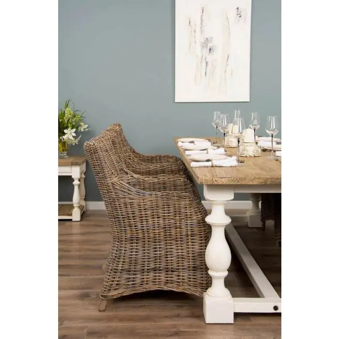 2.4m Ellena Dining Table with 6 Donna Chairs - 2